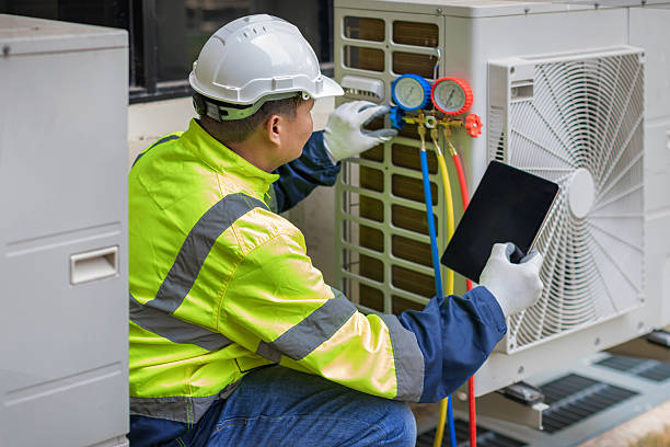Professional Hvac Maintenance technician working in Pine Bush, NY
